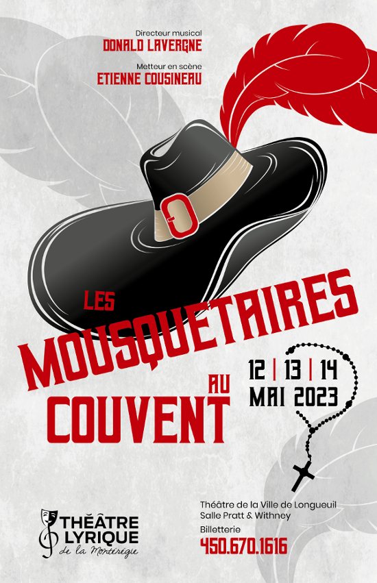Spectacle 2023 Les mousquetaires au couvent - Théâtre Lyrique de la Montérégie